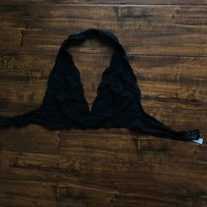 Black lace bralette